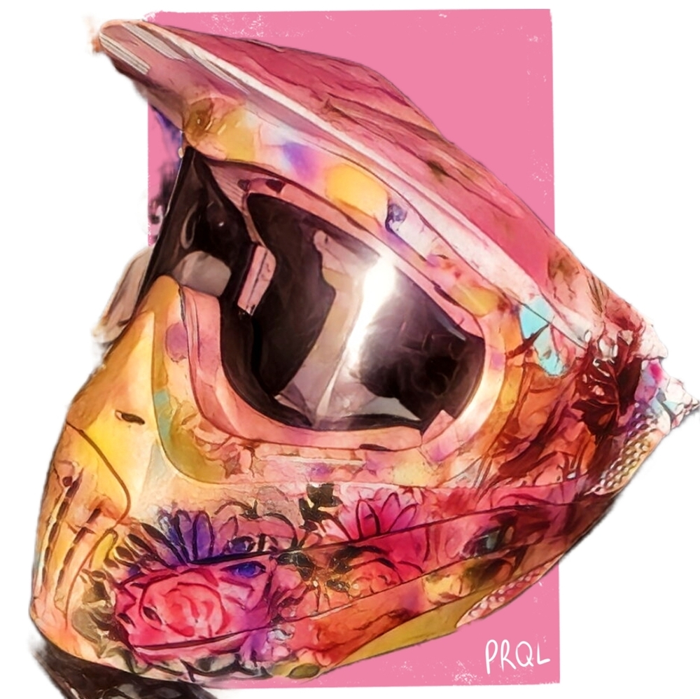 Safety mask custom painted